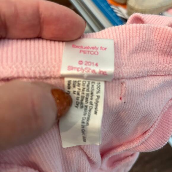 Smoothie Pooch Pink Faux Fur Zip Up Jacket With Scarf Size S - Picture 12 of 12